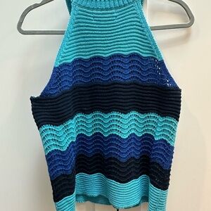 Anthropologie Teal Knit Top